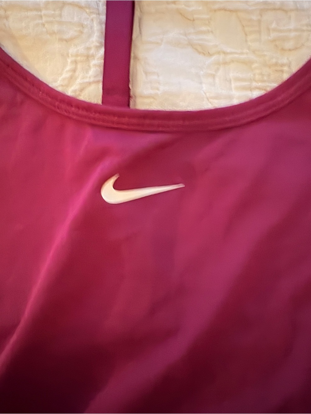 Nike Women's Magenta Tank with White Swoosh